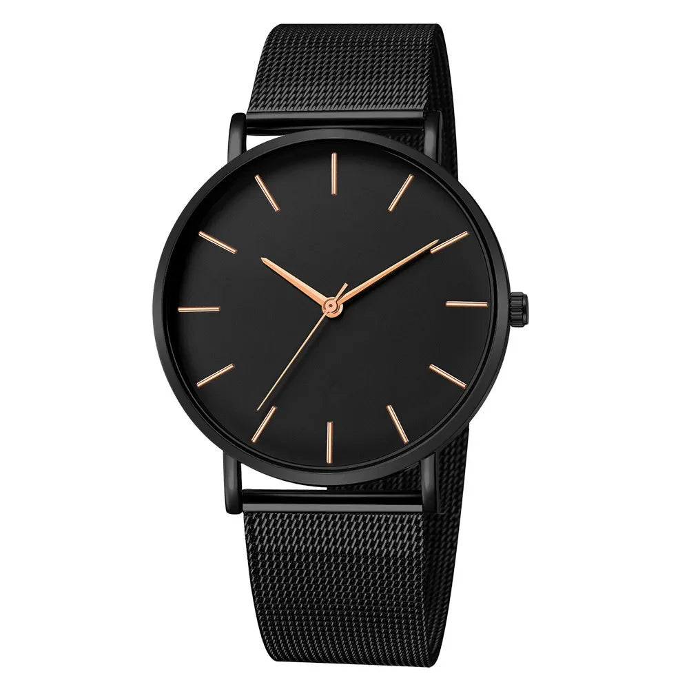 RUNERR Ultra Thin Quartz Watch | Minimalist Business Casual Mesh Strap