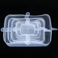 6 Pcs Silicone Stretch Lids for Kitchen Food Covers | Universal Bowl Caps