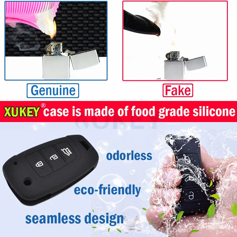 Silicone Key Fob Cover for Nissan Qashqai Micra Navara | Protective Shell Holder