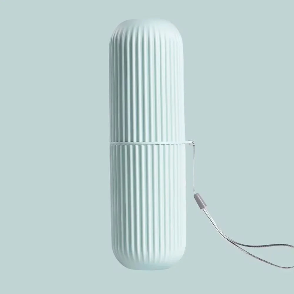 Portable Toothbrush Cup and Toothpaste Holder | Travel Toiletries Storage Case