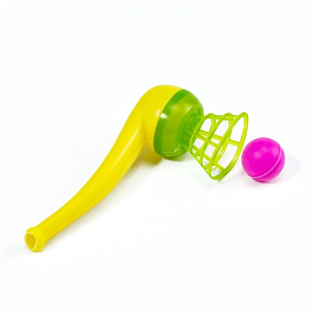 Blow Pipe and Balls Outdoor Party Game Set | Fun Blowing Toys for Kids