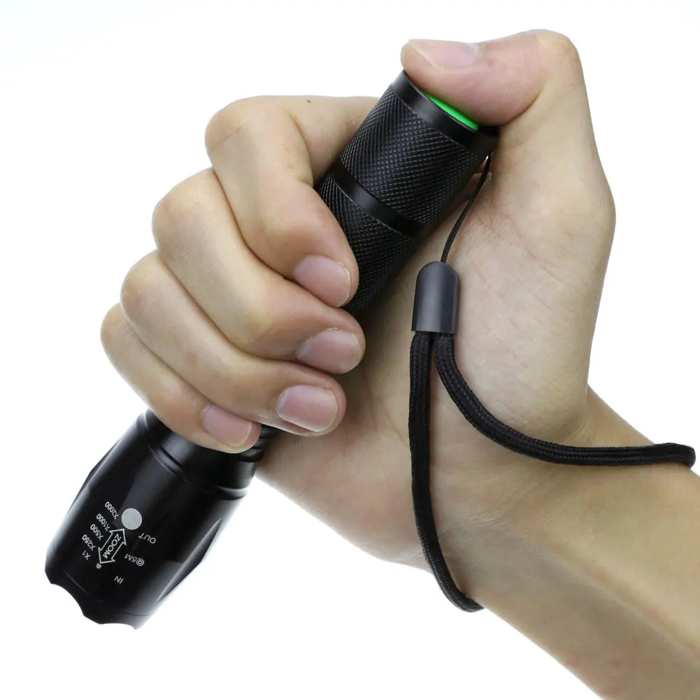 T6 LED Flashlight | Portable Telescopic Tactical Torch