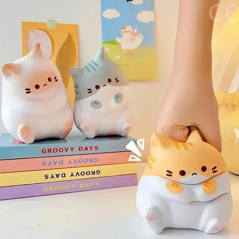 Cat Slow Rising Squishy Toy | Kawaii Cat Stress Ball for Desk Gift