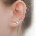 Huitan Minimalist Hook Earrings for Women | Simple Stylish Drop Earrings