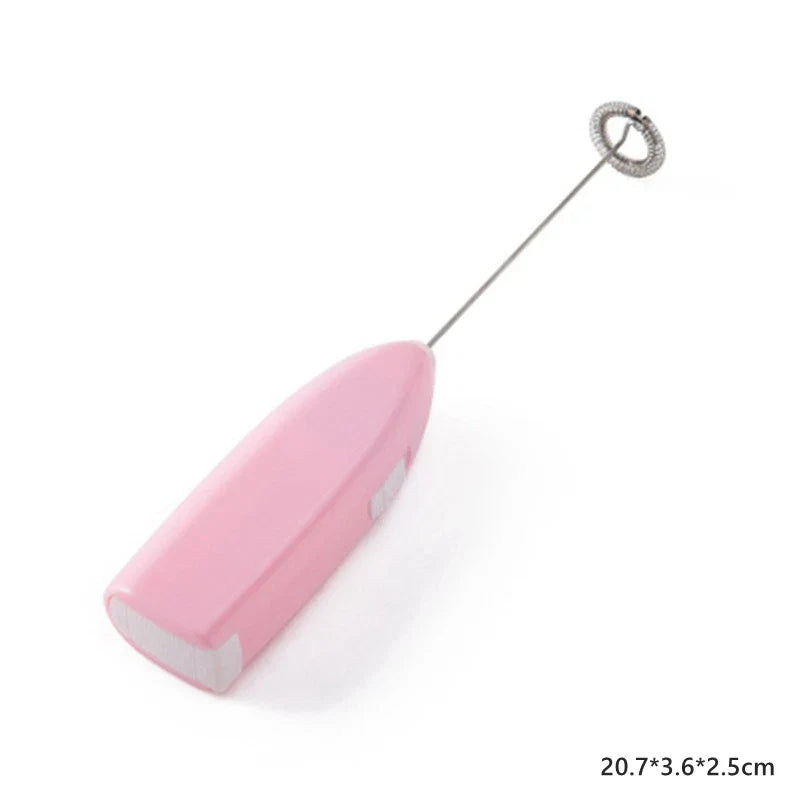 Portable Milk Frother Handheld Mixer | Electric Coffee Foamer Whisk