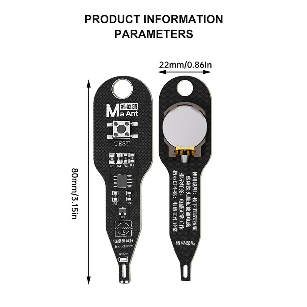 M093 Inductance Tester Motherboard Coil Tester | Inductor Detector Repair Tool with Electromagnetic Induction