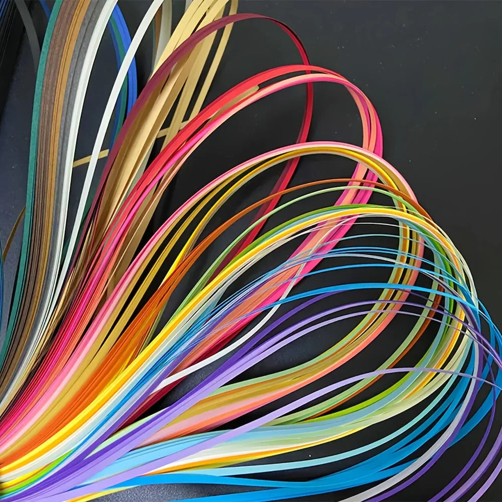 36 Colors Paper Strips Set | Rainbow Craft Paper for DIY Art Projects