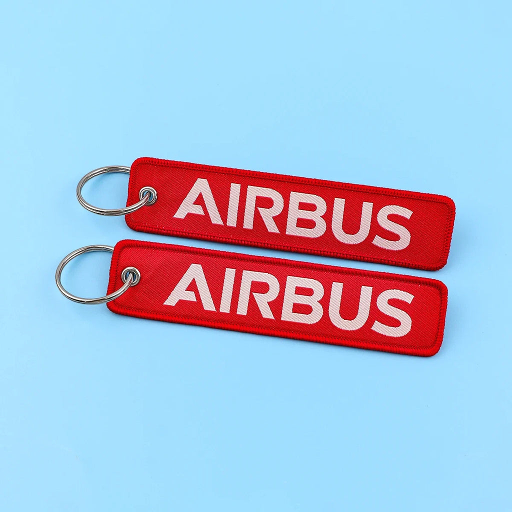 Airline Embroidery Key Fob | Stylish Keychain for Bags and Backpacks