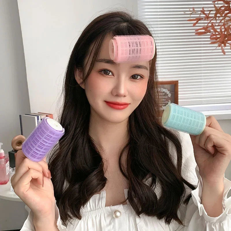 Self-Adhesive Hair Rollers for Curls | Heatless Lazy Hair Curling Tool