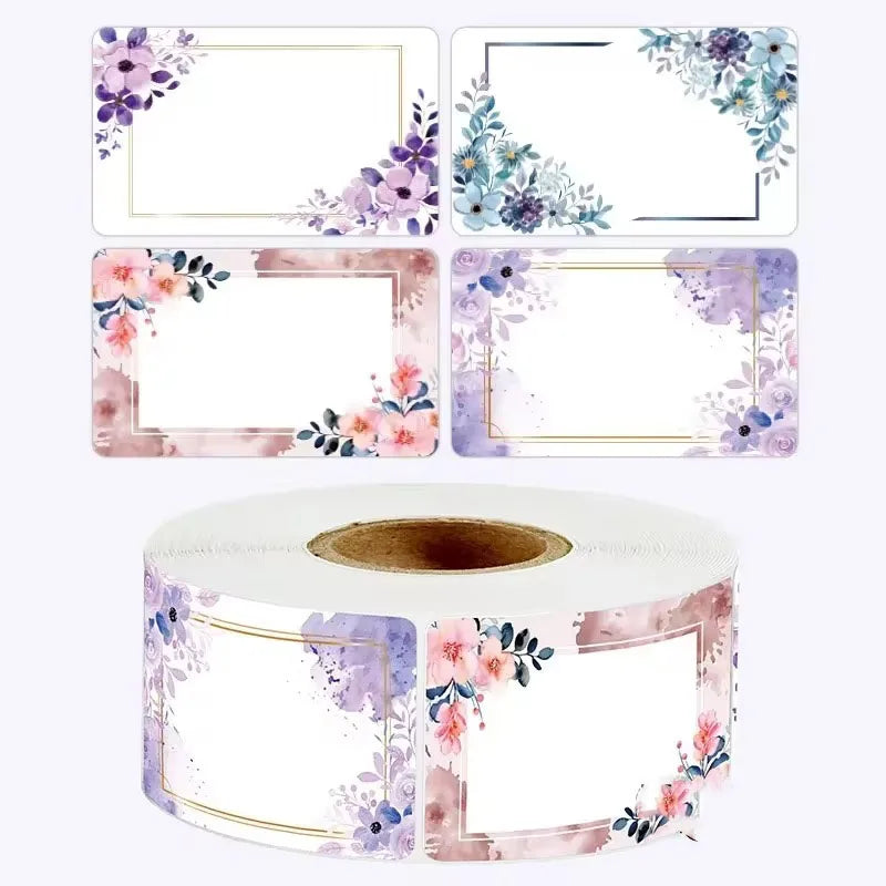 Sunflower Sticker Roll Pack | 50-250 Custom Name Labels for Home Organizing