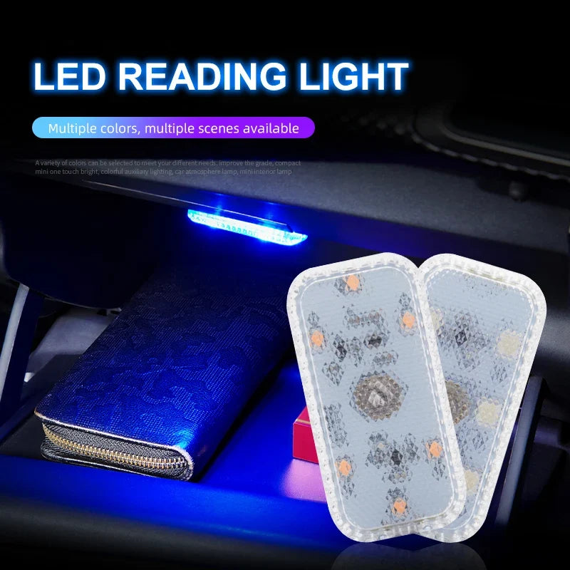 Mini Wireless Car LED Touch Light | USB Rechargeable Interior Reading Lamp