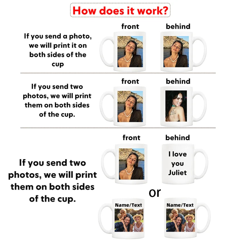Customizable Photo Mug | Personalized Gift for Valentine's Day