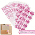 Fragile Handle with Care Stickers | No Folding Adhesive Labels for Mailing Envelopes and Cartons