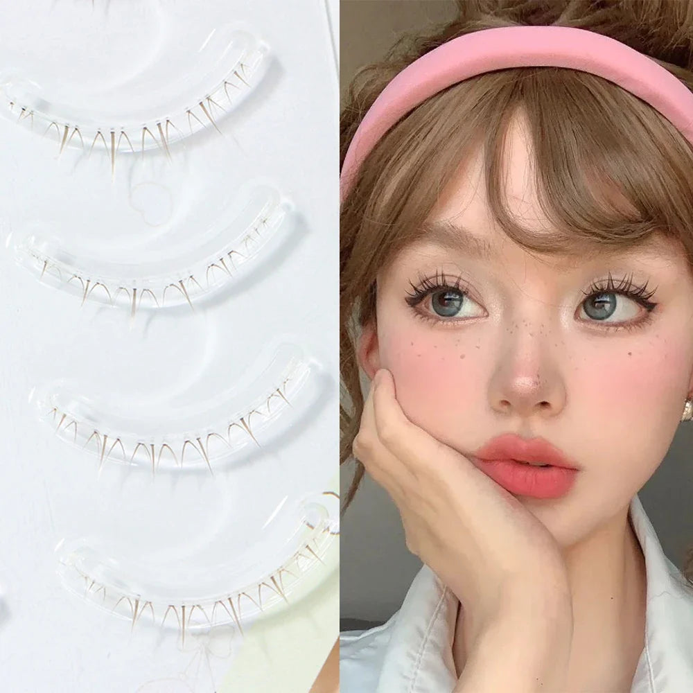 Menglu Natural Short Lower Lashes | Hand-Painted Style Fake Eyelashes