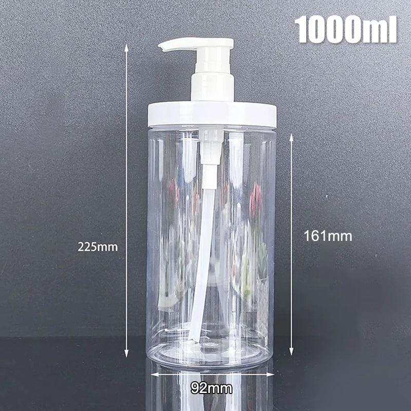Refillable Pump Dispenser Bottle | Wide Mouth Travel Size for Soap, Shampoo, and Lotion