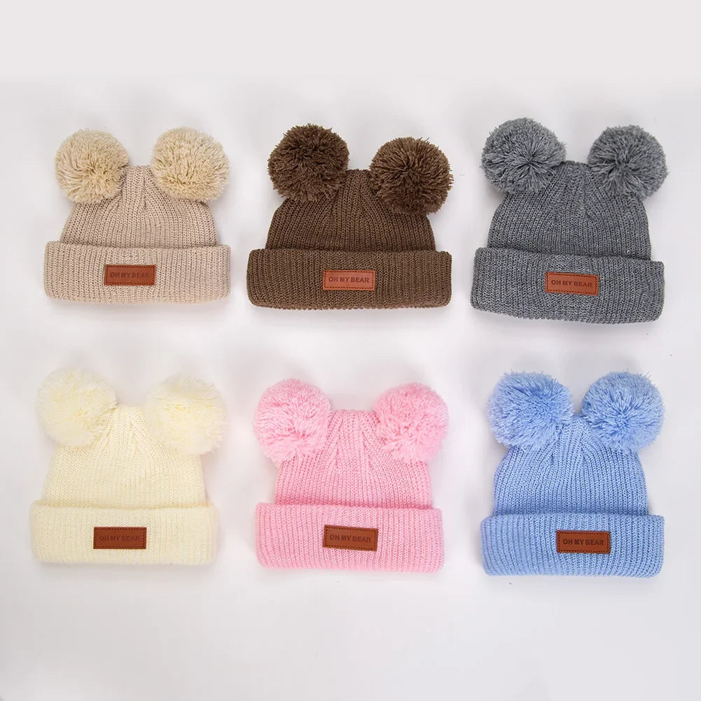 Solid Knit Baby Beanie | Unisex Infant Hat for Fall and Winter
