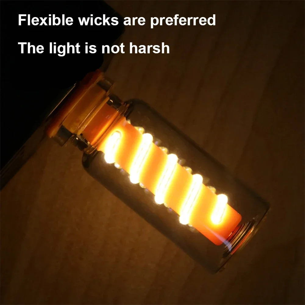 5V USB LED Spiral Filament Touch Dimming Bulb | Retro Night Light Atmosphere Lamp