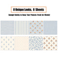 8 Sheets Fresh Plaid Scrapbook Paper Set | DIY Craft Background for Junk Journals
