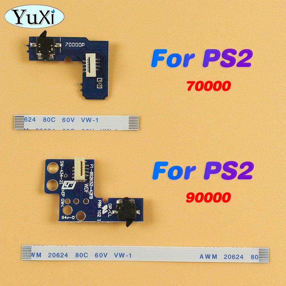 Power ON OFF Reset Switch Board 8Pin Flex Ribbon for PS2 | PlayStation 2 70000 90000 Repair Part