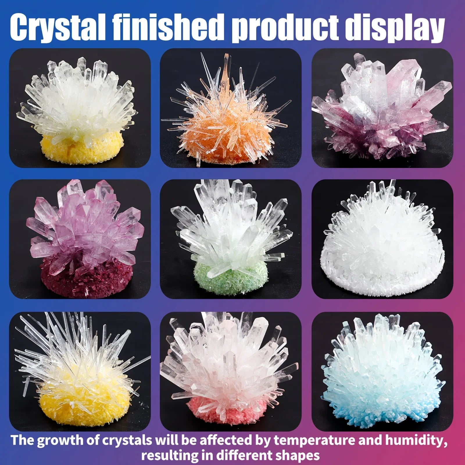 Crystal Growing Science Kit | DIY Educational STEM Toy for Kids