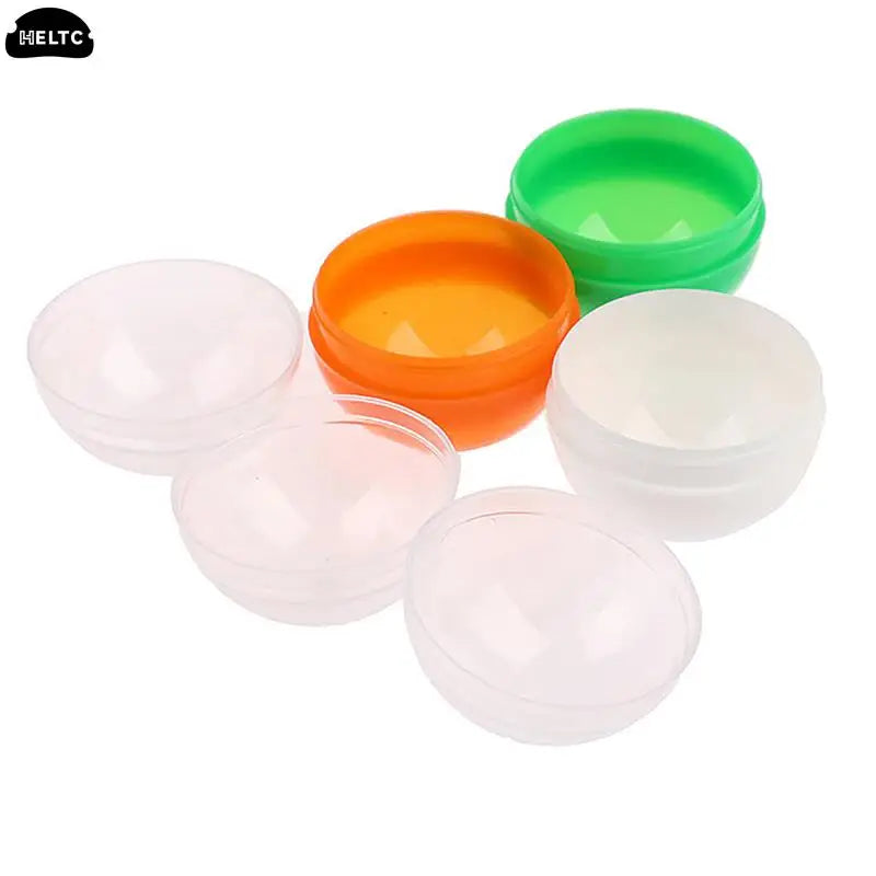 50pc Mini Clear Plastic Capsules | Gashapon Surprise Balls for Vending Machines & DIY Crafts