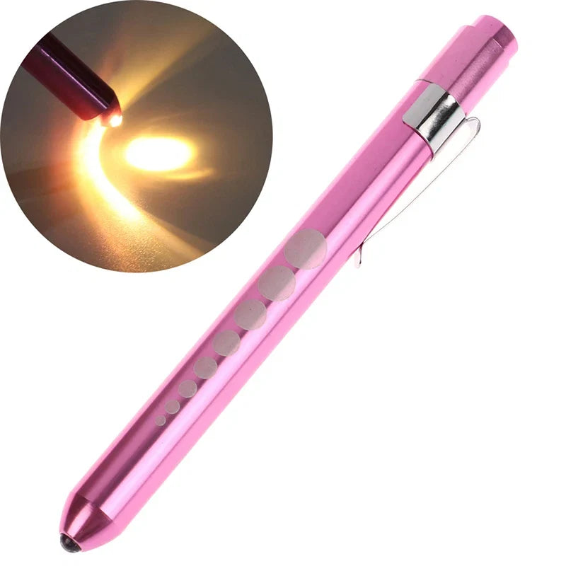 LED Medical Penlight with Pupil Gauge | Reusable Pocket Flashlight for Nurses and Doctors
