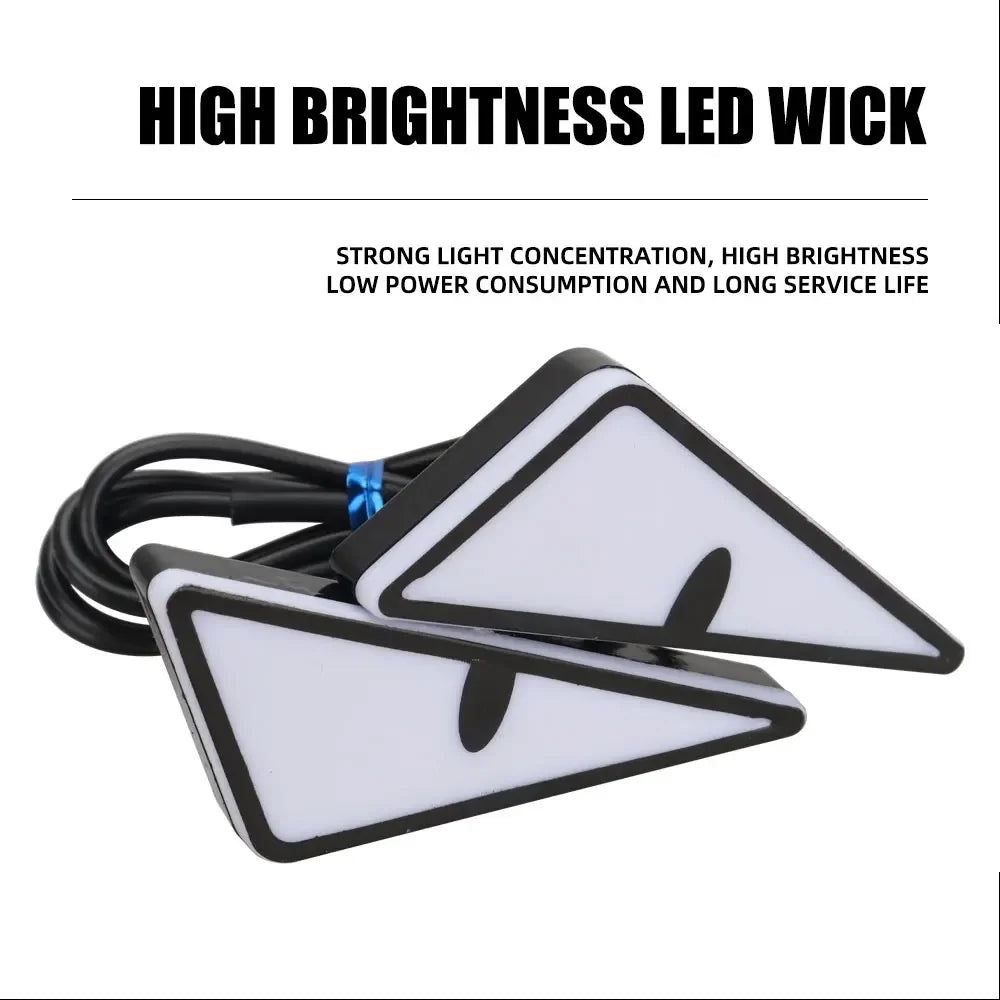 2PCS Car Motorcycle LED Devil Eyes Light | 12V Demon Eyes Decoration Lamp