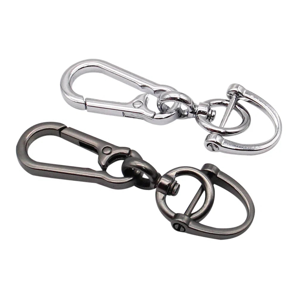Anti-Lost Car Key Pendant | Creative Simple Stainless Steel Keychain with Strong Carabiner