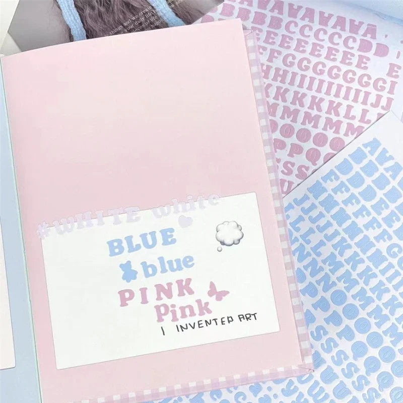 3pcs/set Korean Letter Scrapbook Sticker Set | DIY Decor for Kpop Photocard and Journaling