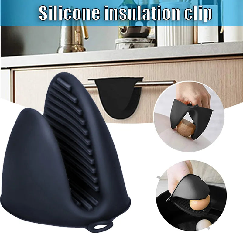 Silicone Heat Resistant Pinch Mitts | Anti Scalding Non Slip Oven Gloves for Cooking and Baking