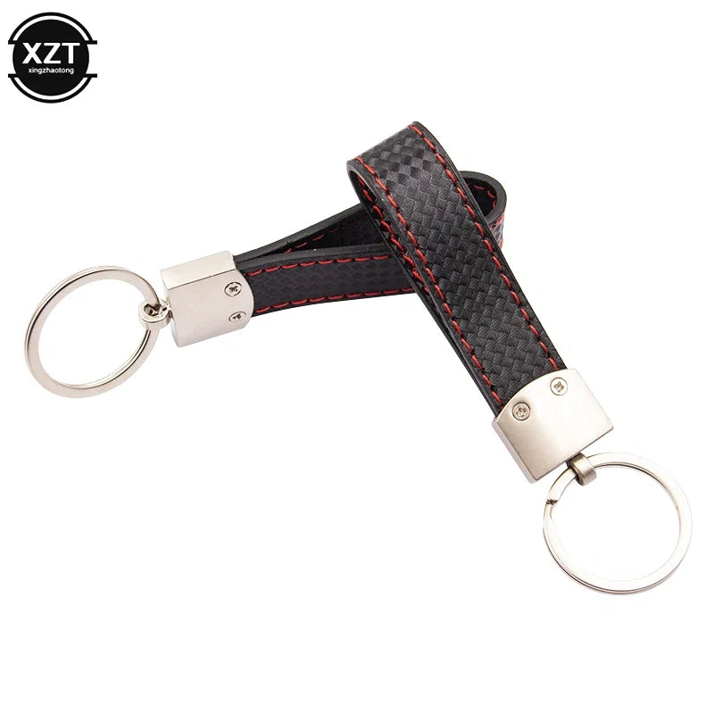 WYMECT Leather Car Keychain | Stylish Key Ring for Audi VW BMW