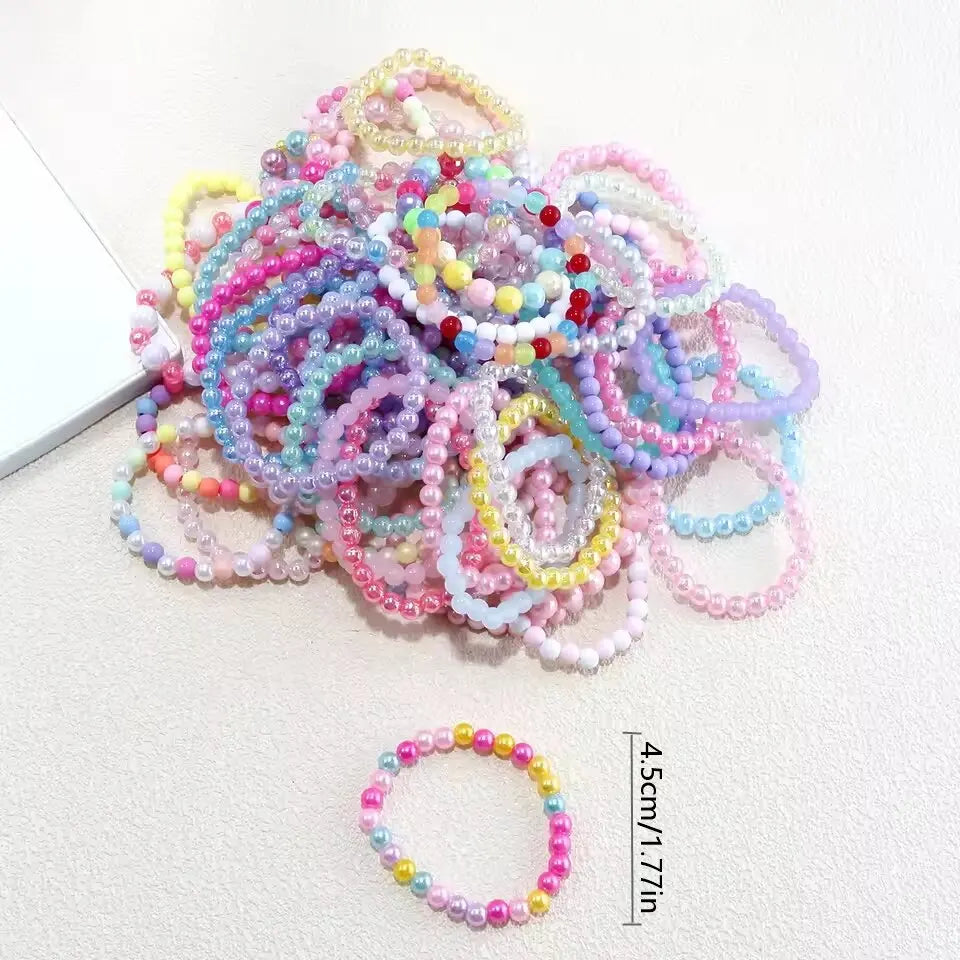 Candy Color Beads Bracelet Set for Kids | 10pcs Party Favors