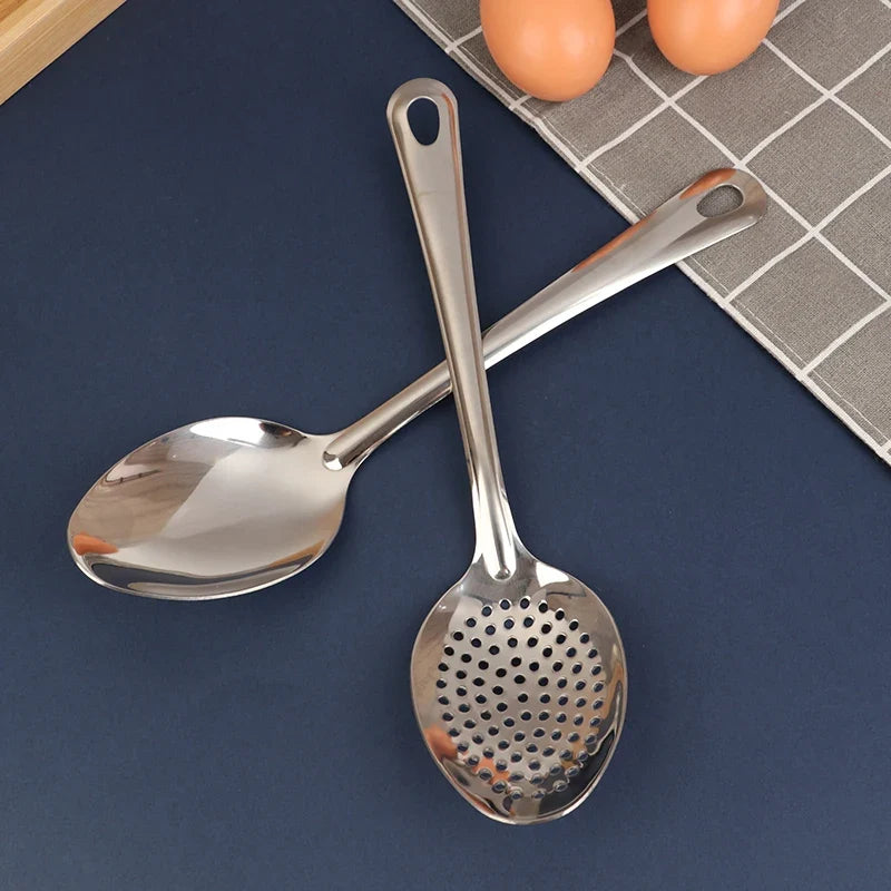 Stainless Steel Strainer Spoon | Perforated Colander Spoon for Kitchen Cooking