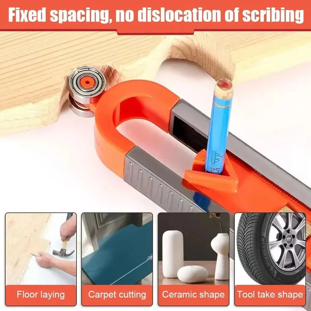 Multifunctional Contour Gauge | Precise Shape Duplication Tool for Tile Work and Woodworking