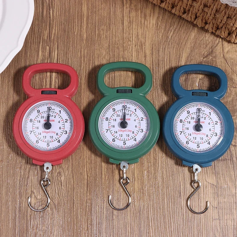 Portable 10kg Spring Hanging Scale | Mini Digital Food and Luggage Scale