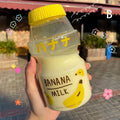 480ml Plastic Cute Yogurt Water Bottle | Yakult Shape Kawaii Milk Carton Shaker