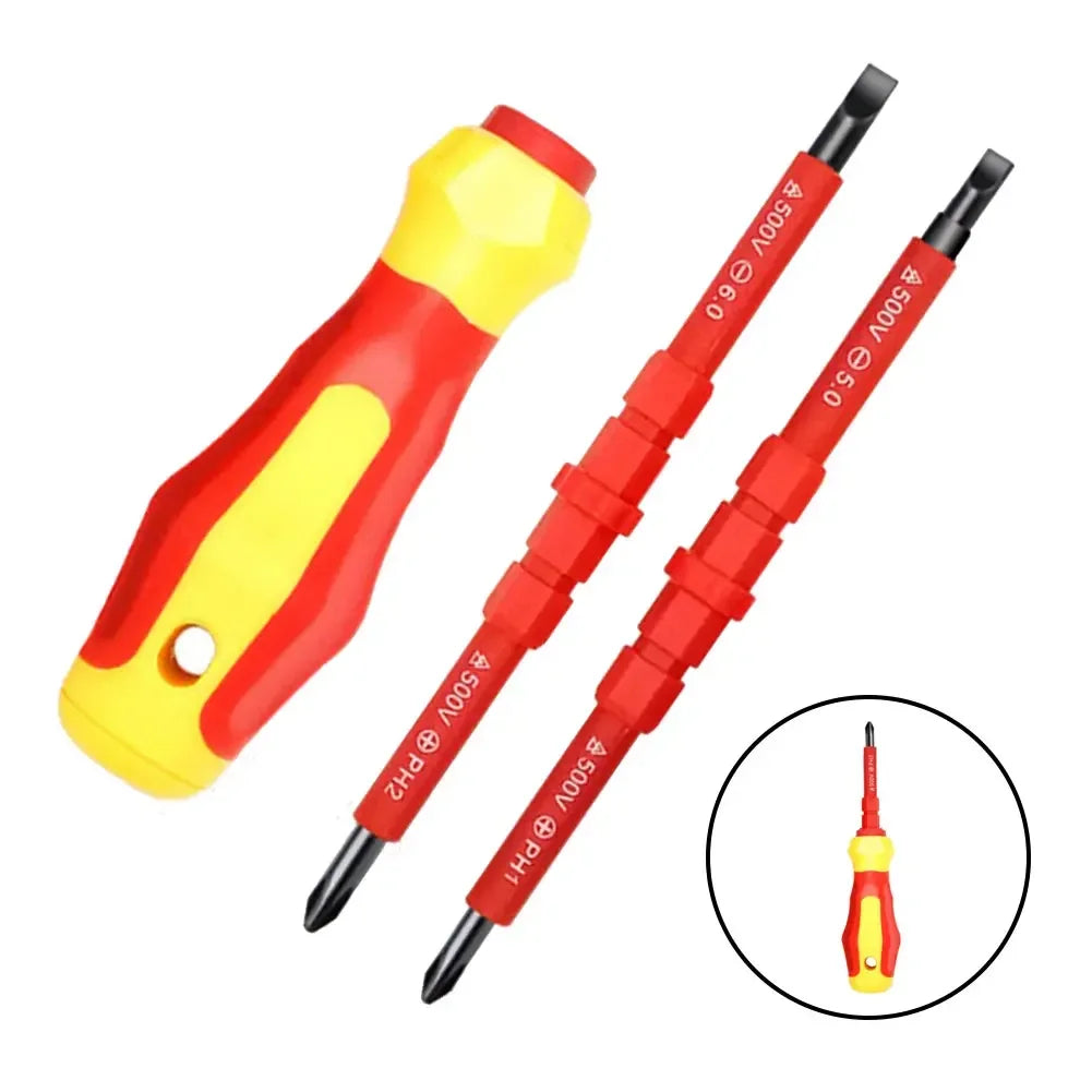 3-in-1 Insulated Screwdriver Kit | Interchangeable Magnetic Bits