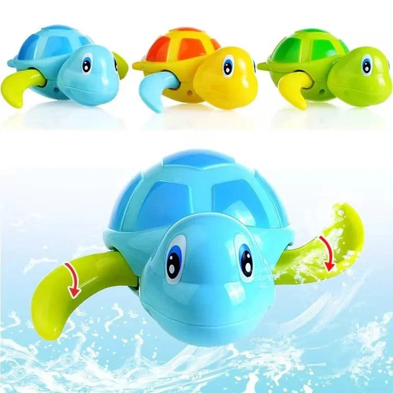 Wind-Up Turtle Bath Toy | Clockwork Swimming Turtle for Kids