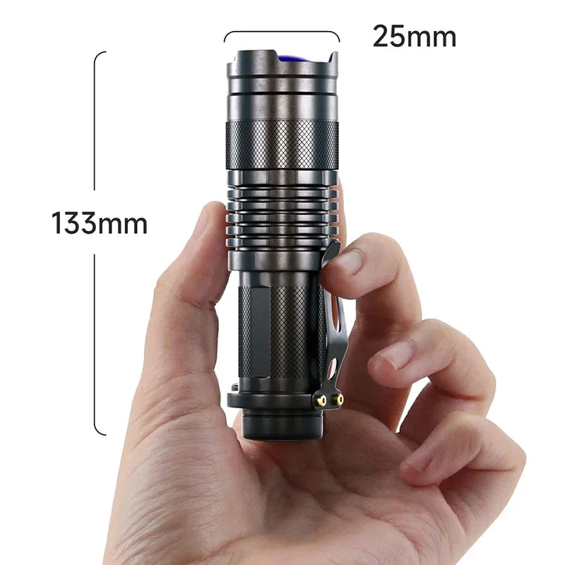 UV LED Flashlight 395nm | Portable Blacklight Detector for Pet Urine, Scorpions & More