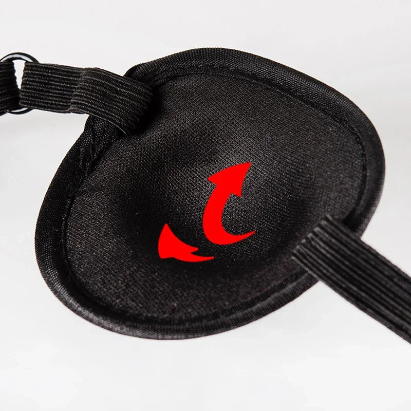 Single Eye Patch for Pirate Cosplay & Sleep Aid | Black Unisex Eyepatch