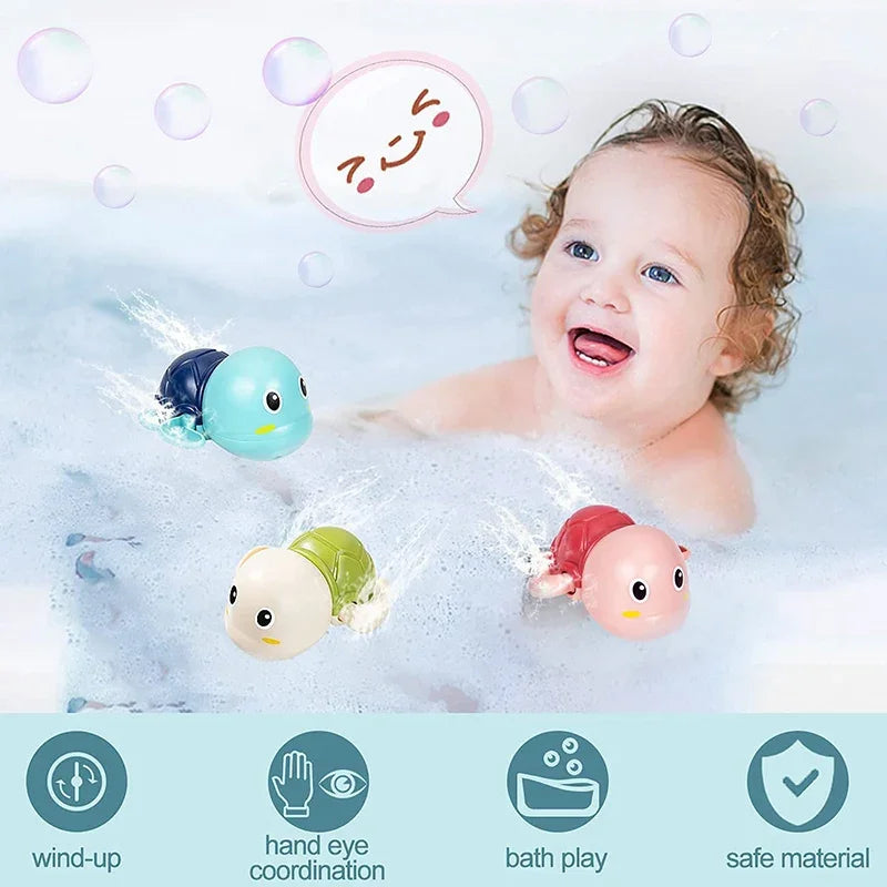 Whale Clockwork Bath Toy | Wind-Up Swimming Water Play for Toddlers