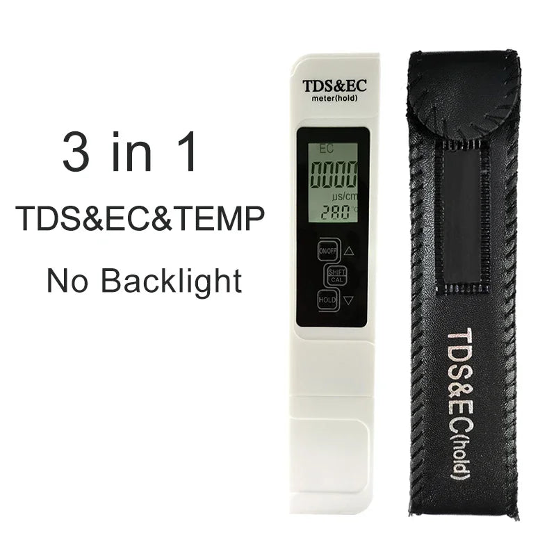 TDS Meter 3 in 1 Water Quality Tester | EC Conductivity and Temperature Monitor