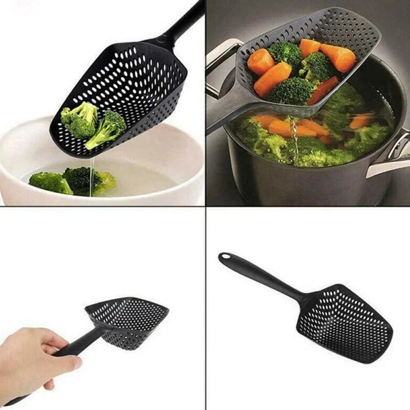 Kitchen Scoop Colander | Multi-Function Food Strainer and Drainer