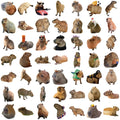 50Pcs Cartoon Capybara Graffiti Stickers | Waterproof Decals for Guitars, Laptops, and Luggage
