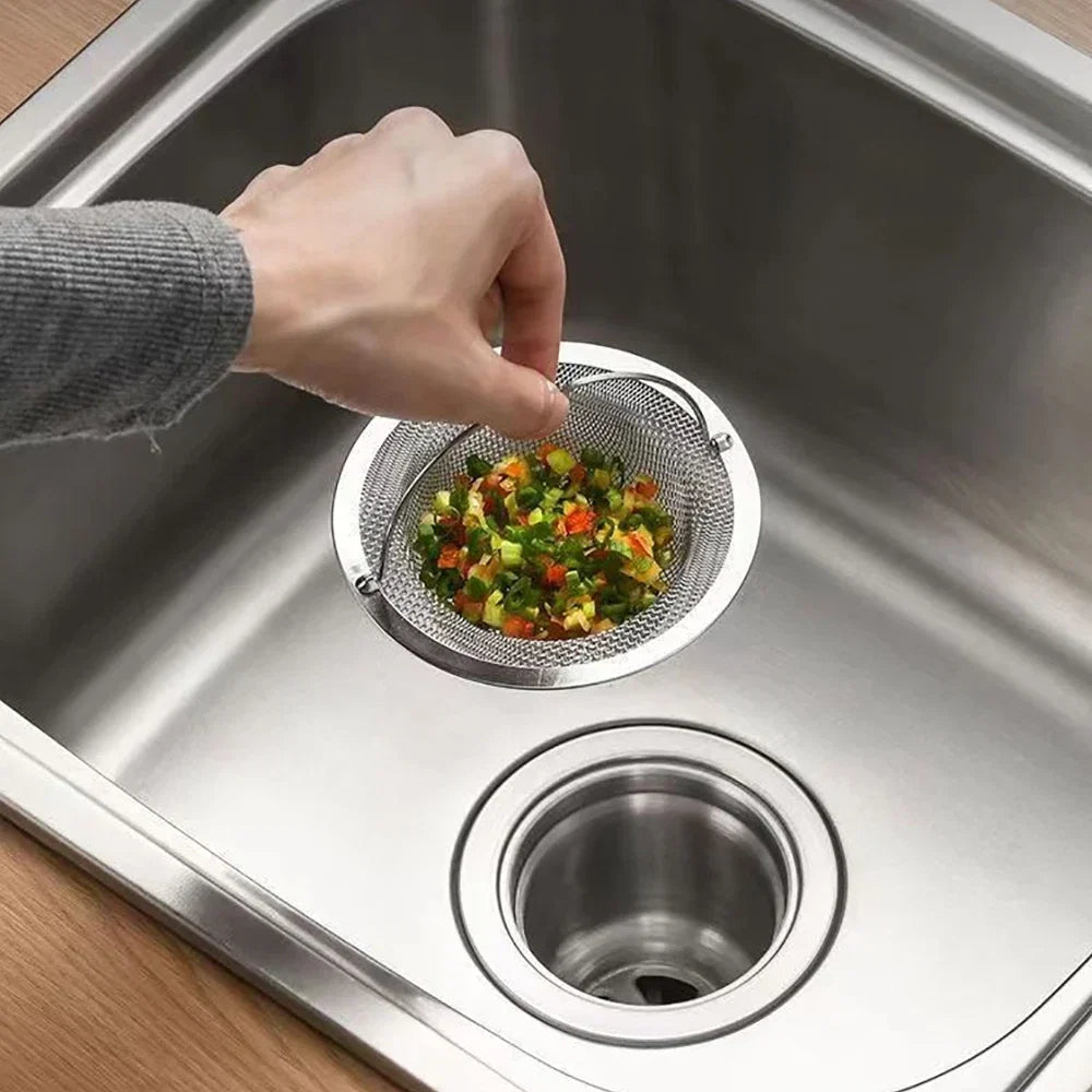 Stainless Steel Kitchen Sink Filter Strainer | Food Residue and Hair Catcher