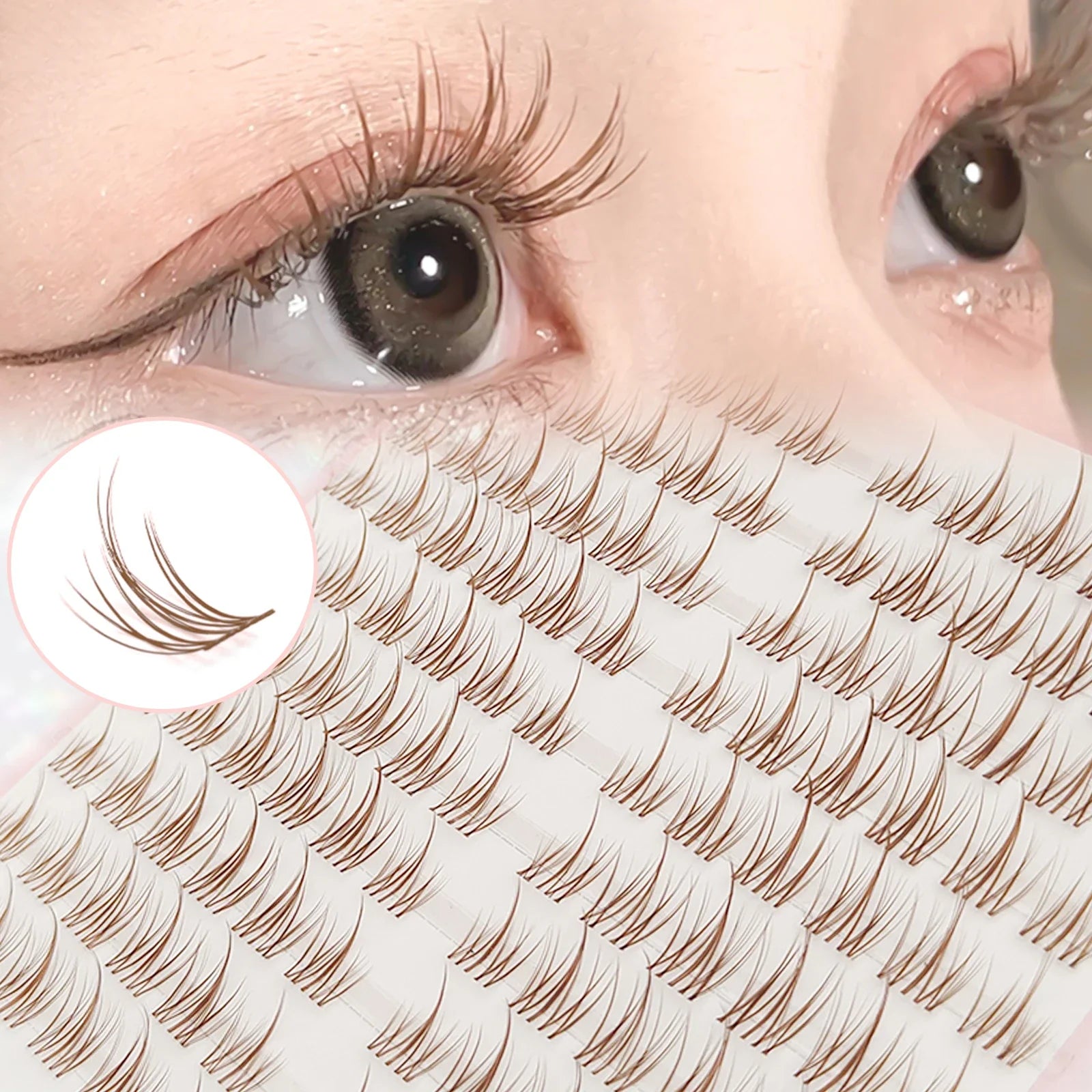 Caramel Colored Sunflower Eyelashes Trilogy | DIY Fake Eyelash for Beginners