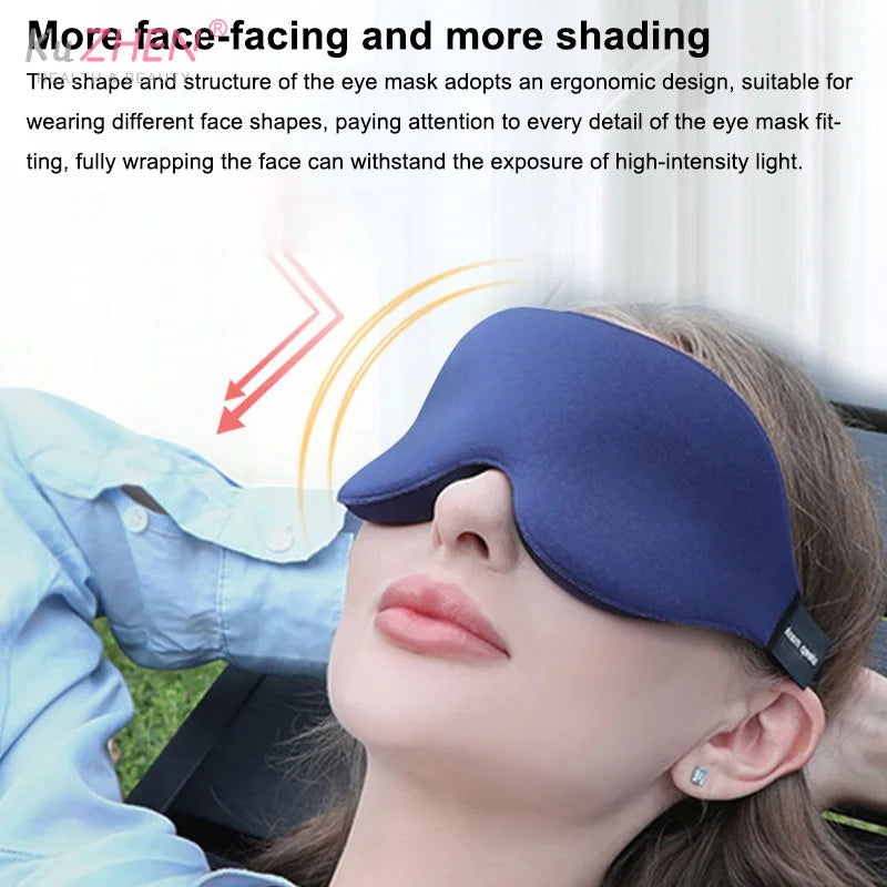 3D Sleeping Eye Mask | Soft Tiredness Relief Blindfold for Unisex