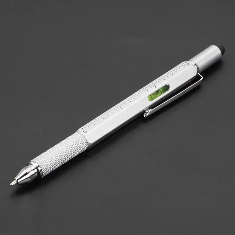 7 in 1 Multifunctional Pen Touch Screen Stylus | Ballpoint Pen Tool with Screwdriver and Level Gauge