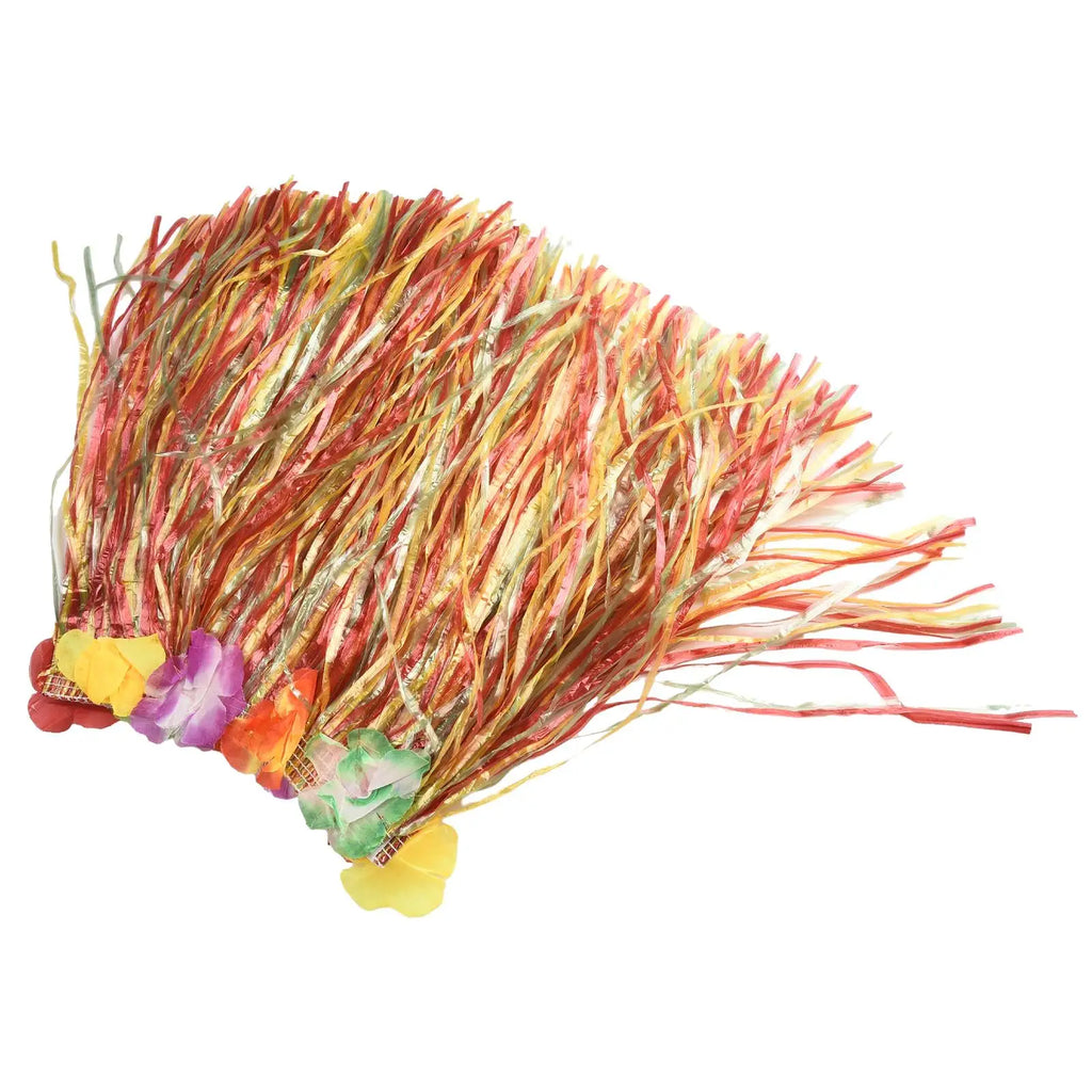 Kids Hawaiian Luau Costume Set | Grass Skirt Lei Flower Bracelets Headband