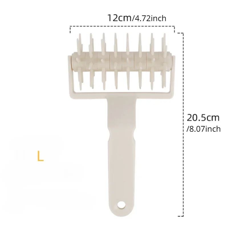 Pizza Dough Docker Roller | Plastic Pastry Perforator Wheel for Baking